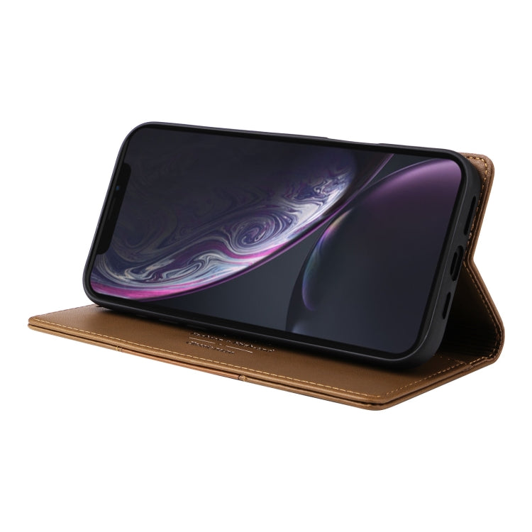 For iPhone XR GQUTROBE G01 RFID Anti-theft Leather Phone Case
