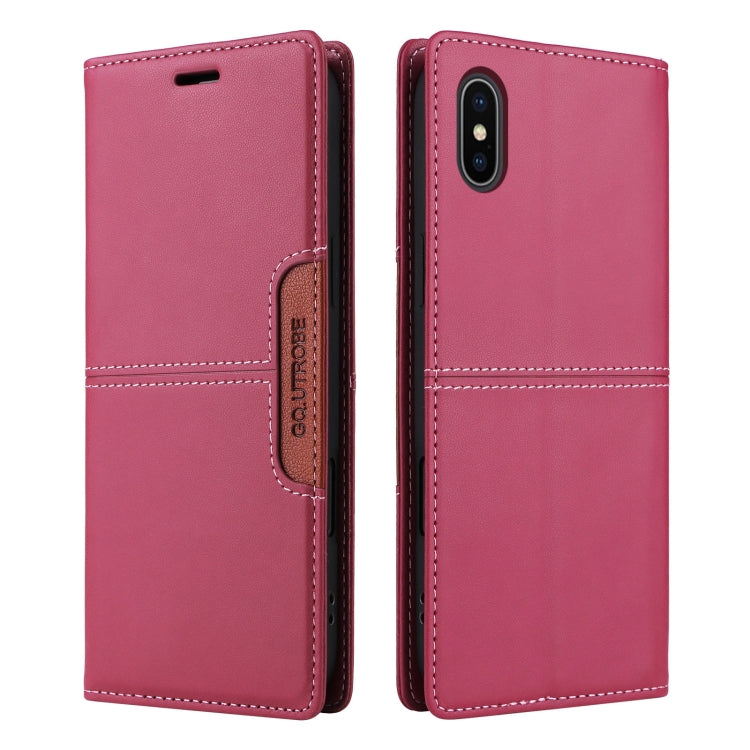 For iPhone XS Max GQUTROBE G01 RFID Anti-theft Leather Phone Case
