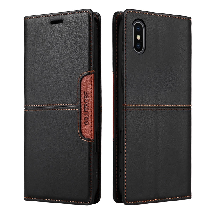 For iPhone XS Max GQUTROBE G01 RFID Anti-theft Leather Phone Case