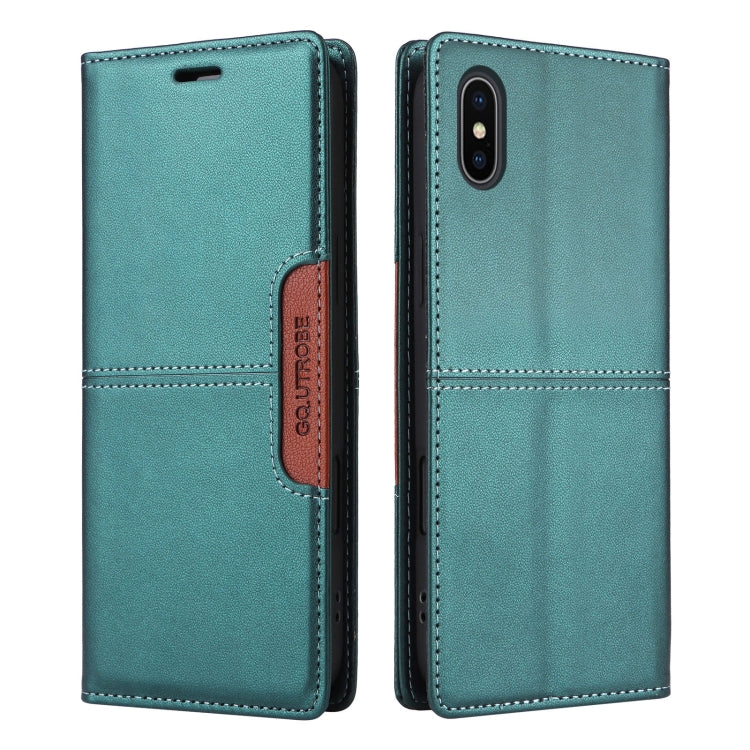 For iPhone XS Max GQUTROBE G01 RFID Anti-theft Leather Phone Case