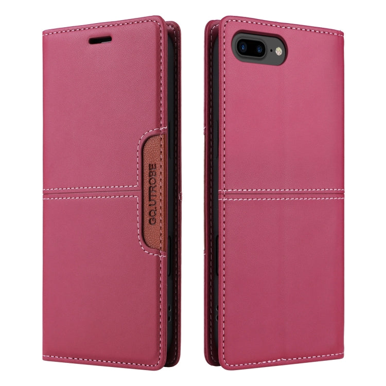 For iPhone 8 Plus / 7 Plus GQUTROBE G01 RFID Anti-theft Leather Phone Case