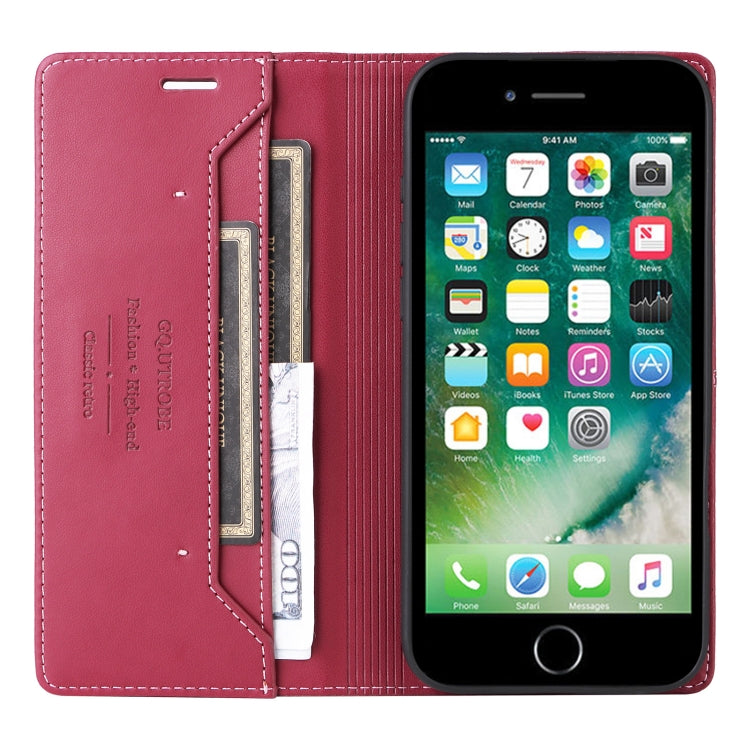 For iPhone 8 Plus / 7 Plus GQUTROBE G01 RFID Anti-theft Leather Phone Case