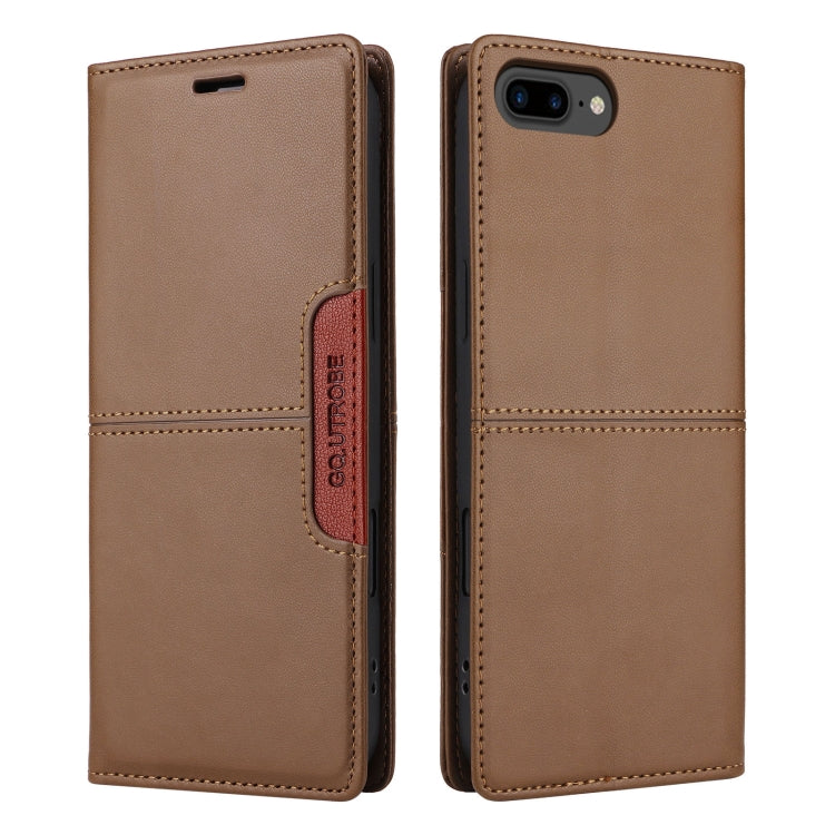 For iPhone 8 Plus / 7 Plus GQUTROBE G01 RFID Anti-theft Leather Phone Case