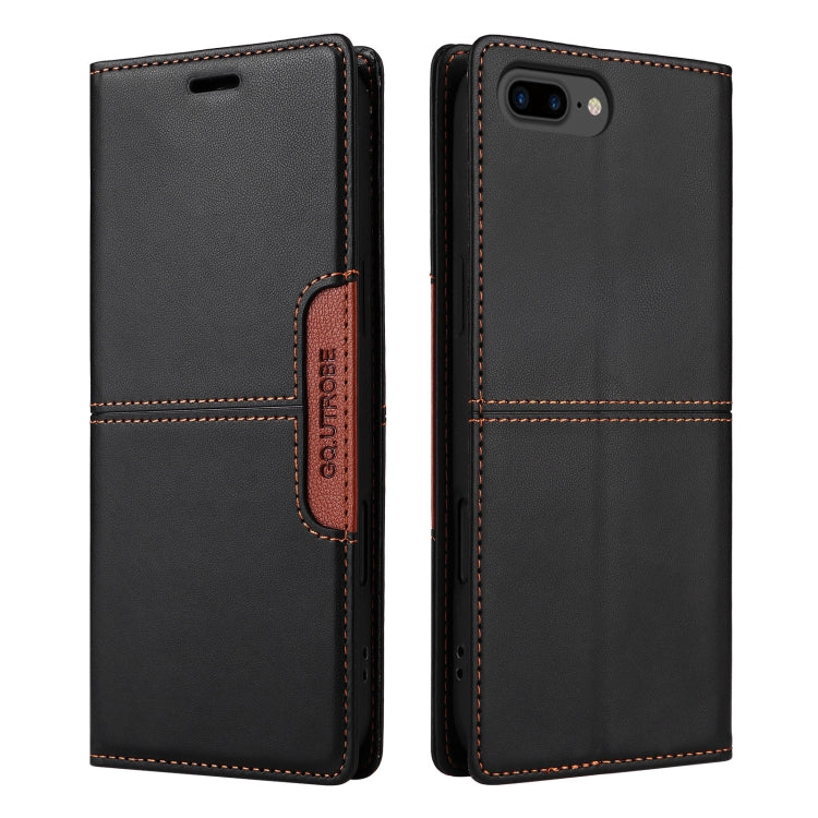 For iPhone 8 Plus / 7 Plus GQUTROBE G01 RFID Anti-theft Leather Phone Case