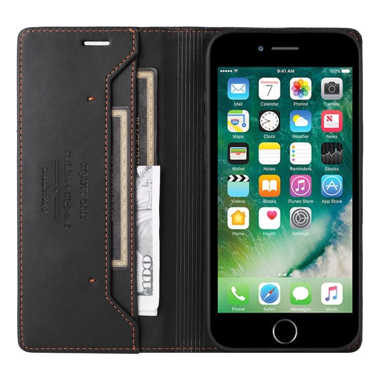 For iPhone 8 Plus / 7 Plus GQUTROBE G01 RFID Anti-theft Leather Phone Case