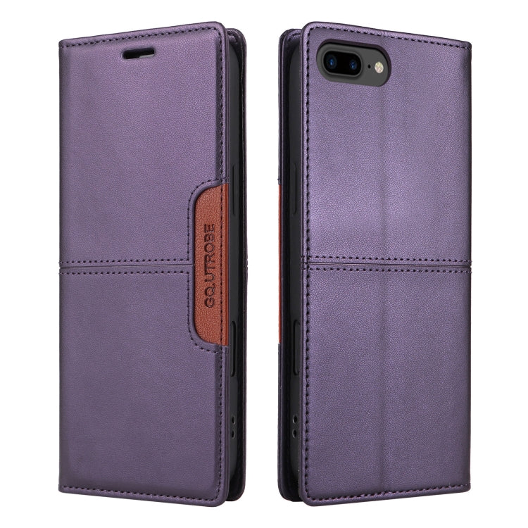 For iPhone 8 Plus / 7 Plus GQUTROBE G01 RFID Anti-theft Leather Phone Case