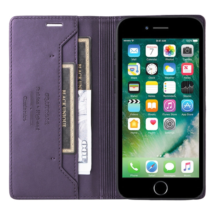 For iPhone 8 Plus / 7 Plus GQUTROBE G01 RFID Anti-theft Leather Phone Case