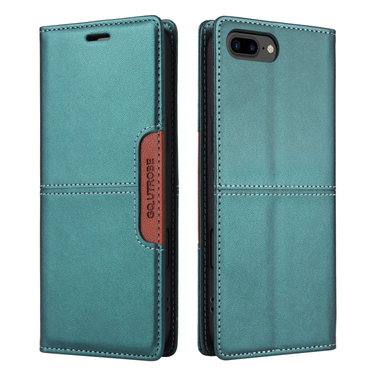 For iPhone 8 Plus / 7 Plus GQUTROBE G01 RFID Anti-theft Leather Phone Case
