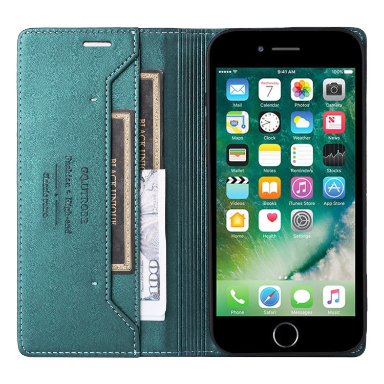 For iPhone 8 Plus / 7 Plus GQUTROBE G01 RFID Anti-theft Leather Phone Case