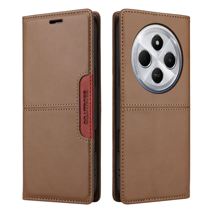 For Redmi 14C GQUTROBE G01 RFID Anti-theft Leather Phone Case