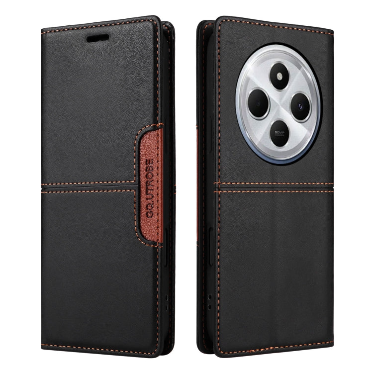For Redmi 14C GQUTROBE G01 RFID Anti-theft Leather Phone Case