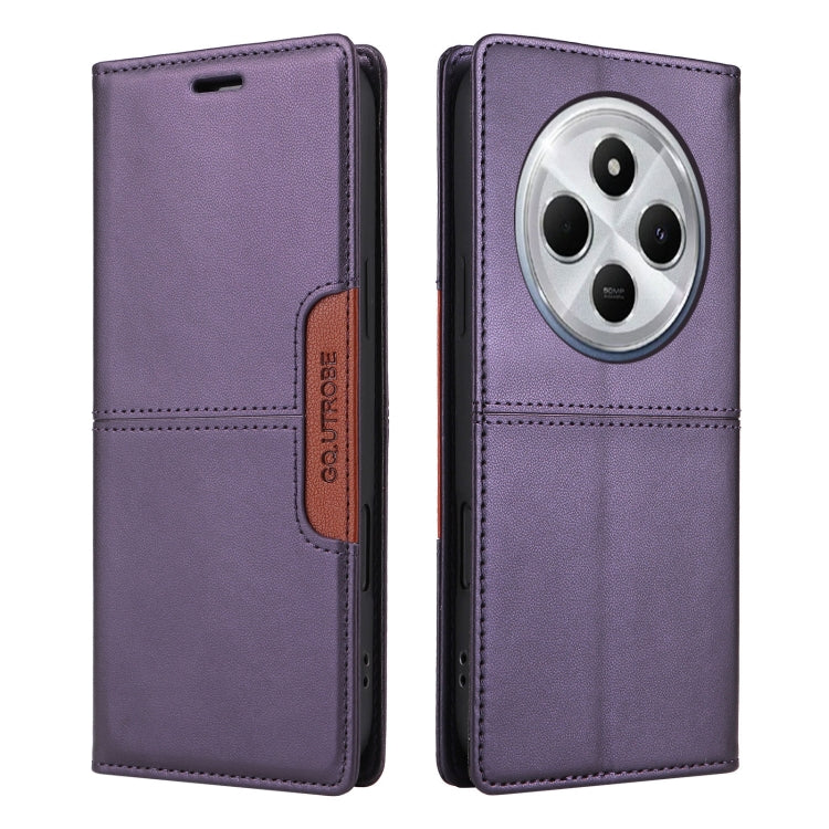 For Redmi 14C GQUTROBE G01 RFID Anti-theft Leather Phone Case