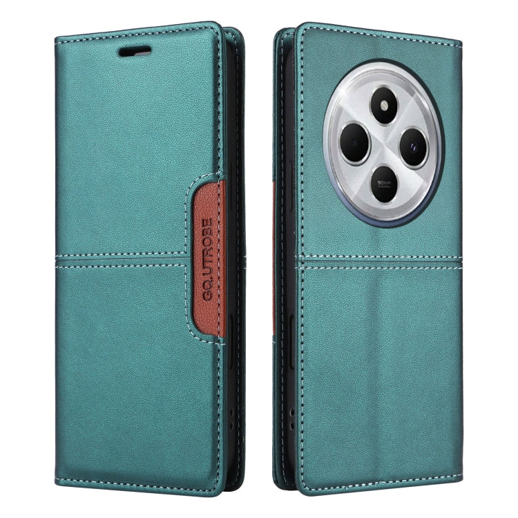 For Redmi 14C GQUTROBE G01 RFID Anti-theft Leather Phone Case