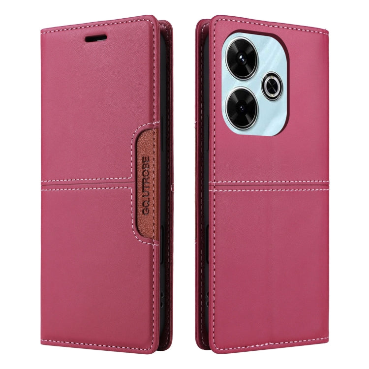 For Redmi 13 4G GQUTROBE G01 RFID Anti-theft Leather Phone Case