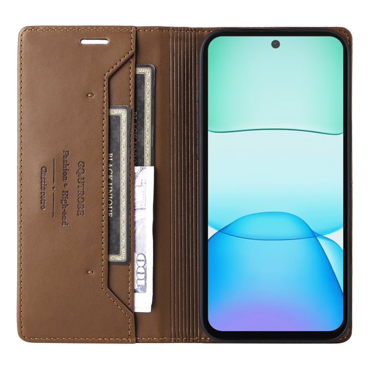 For Redmi 13 4G GQUTROBE G01 RFID Anti-theft Leather Phone Case