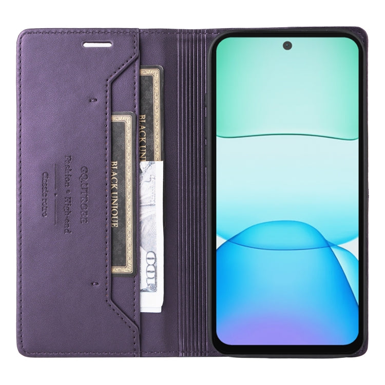 For Redmi 13 4G GQUTROBE G01 RFID Anti-theft Leather Phone Case