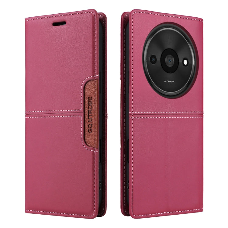 For Redmi A3 4G GQUTROBE G01 RFID Anti-theft Leather Phone Case