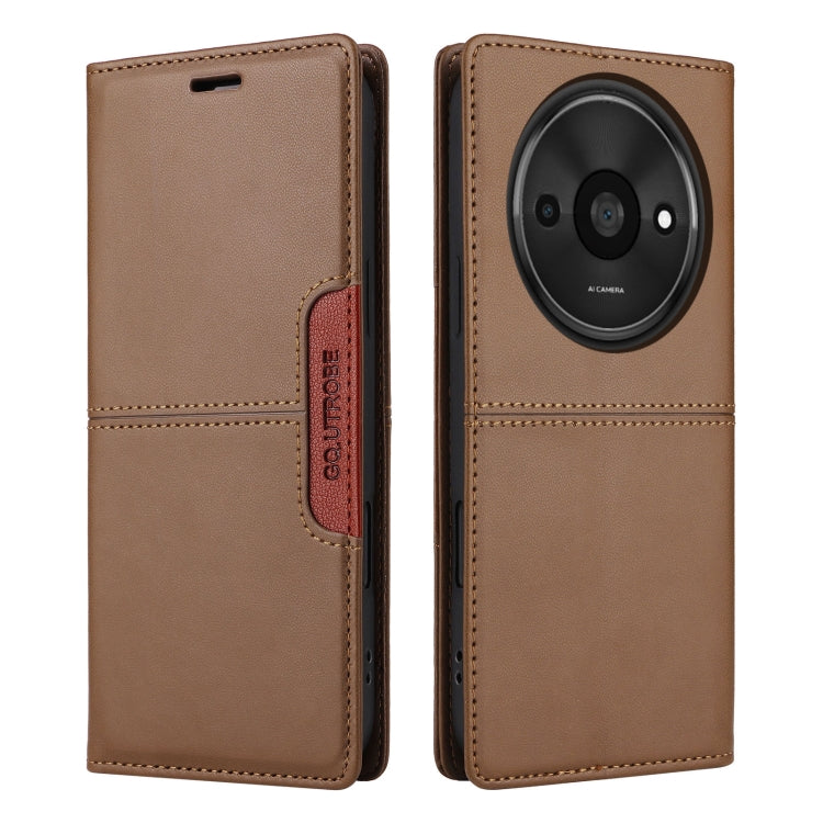For Redmi A3 4G GQUTROBE G01 RFID Anti-theft Leather Phone Case