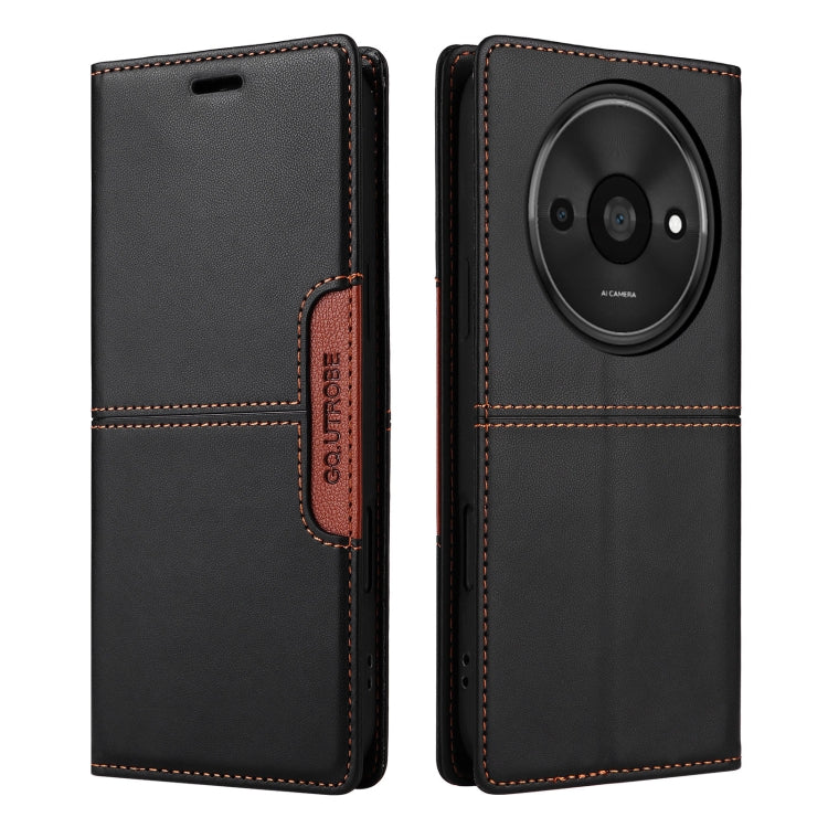For Redmi A3 4G GQUTROBE G01 RFID Anti-theft Leather Phone Case