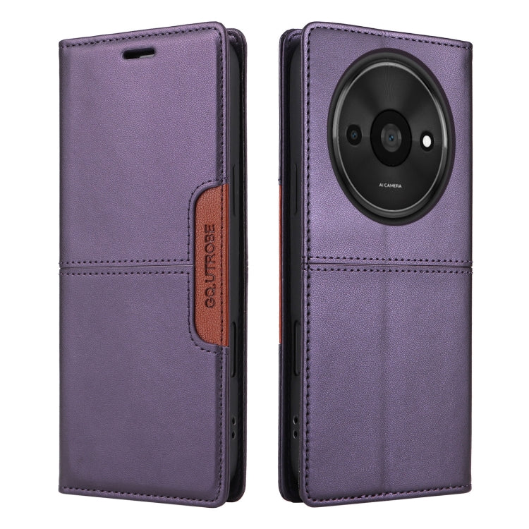 For Redmi A3 4G GQUTROBE G01 RFID Anti-theft Leather Phone Case