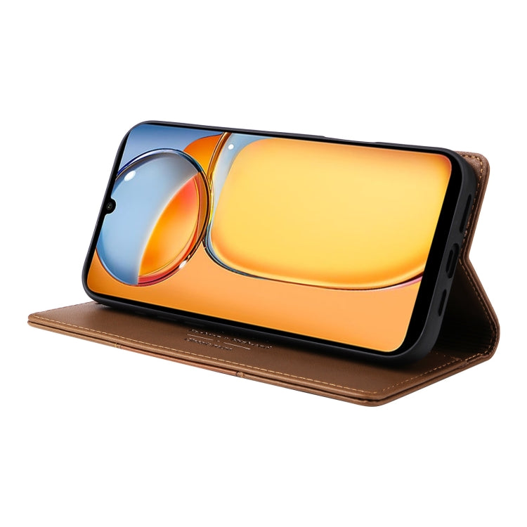 For Redmi 13C GQUTROBE G01 RFID Anti-theft Leather Phone Case