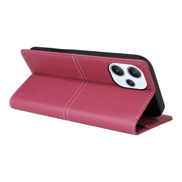 For Redmi 12 4G GQUTROBE G01 RFID Anti-theft Leather Phone Case