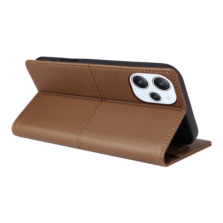For Redmi 12 4G GQUTROBE G01 RFID Anti-theft Leather Phone Case