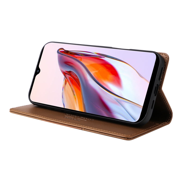 For Redmi 12C GQUTROBE G01 RFID Anti-theft Leather Phone Case
