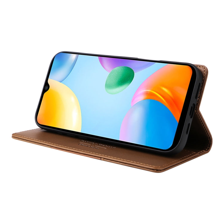 For Redmi 10C GQUTROBE G01 RFID Anti-theft Leather Phone Case