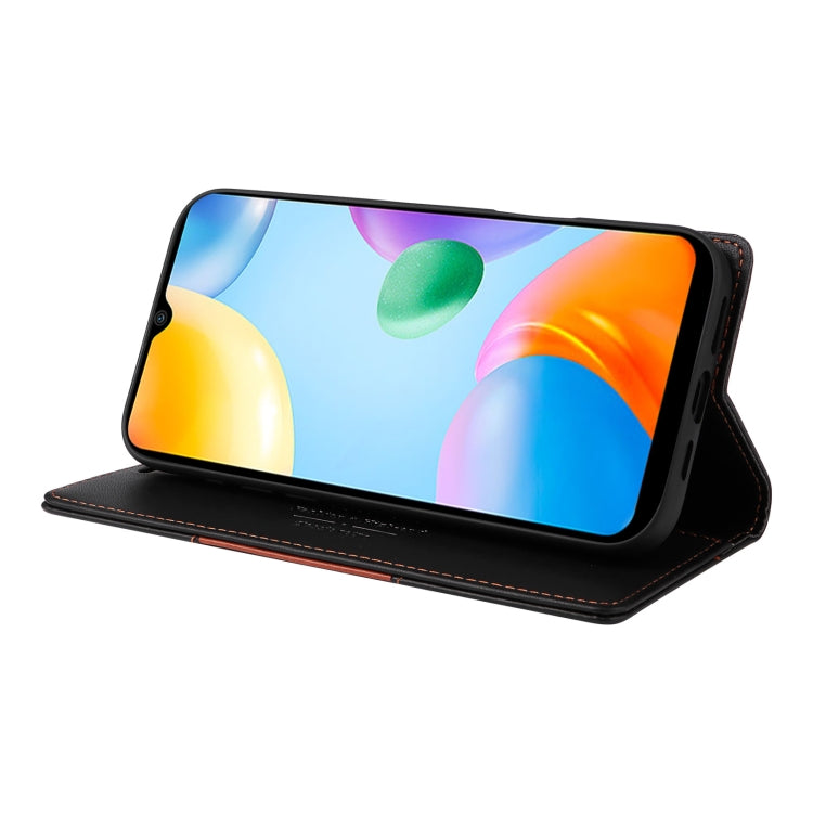 For Redmi 10C GQUTROBE G01 RFID Anti-theft Leather Phone Case