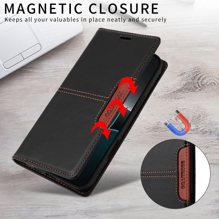 For Redmi 10C GQUTROBE G01 RFID Anti-theft Leather Phone Case