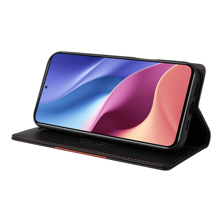 For Redmi K40 GQUTROBE G01 RFID Anti-theft Leather Phone Case