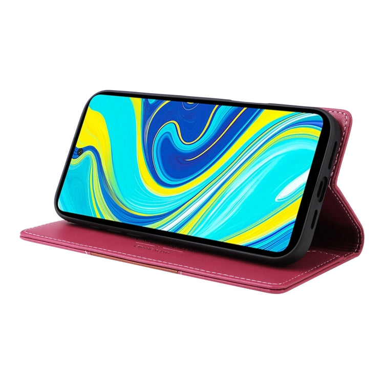 For Redmi Note 9S GQUTROBE G01 RFID Anti-theft Leather Phone Case