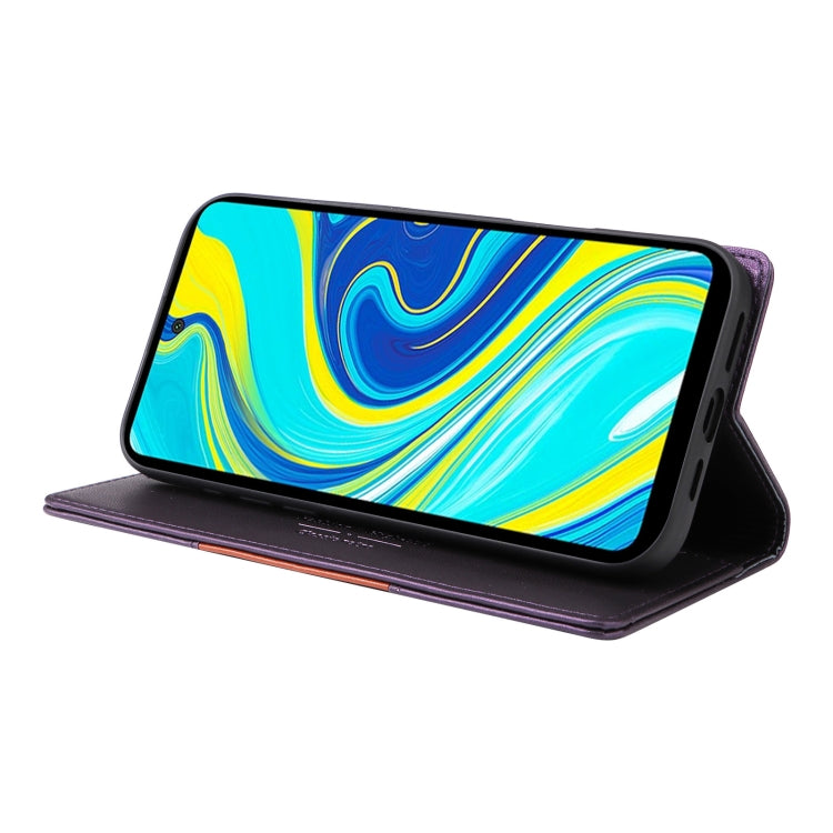 For Redmi Note 9S GQUTROBE G01 RFID Anti-theft Leather Phone Case