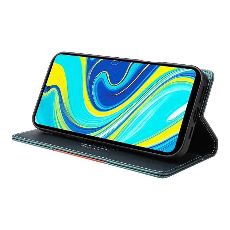 For Redmi Note 9S GQUTROBE G01 RFID Anti-theft Leather Phone Case