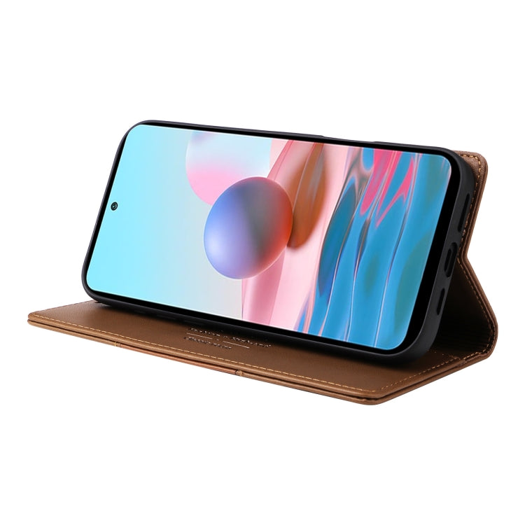 For Redmi Note 10 4G GQUTROBE G01 RFID Anti-theft Leather Phone Case