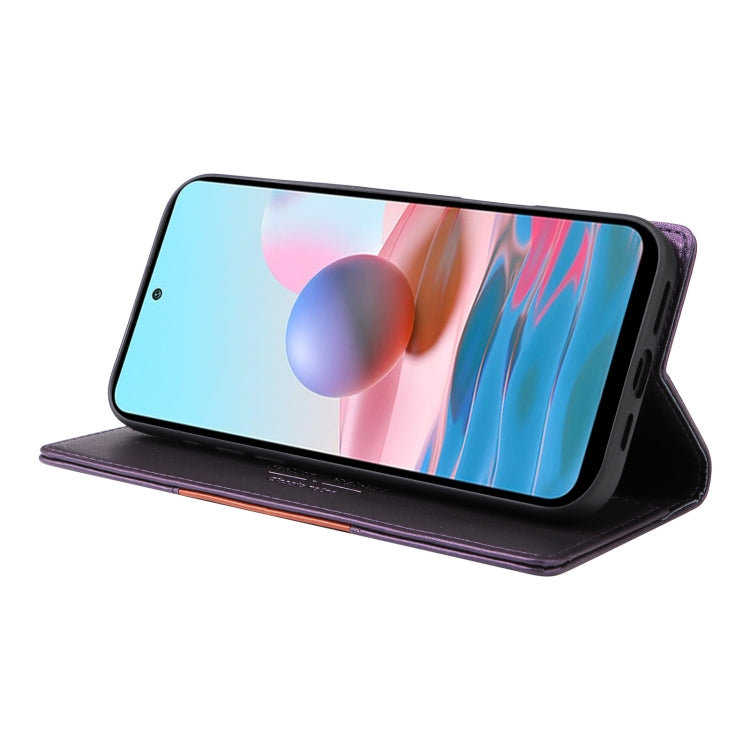 For Redmi Note 10 4G GQUTROBE G01 RFID Anti-theft Leather Phone Case