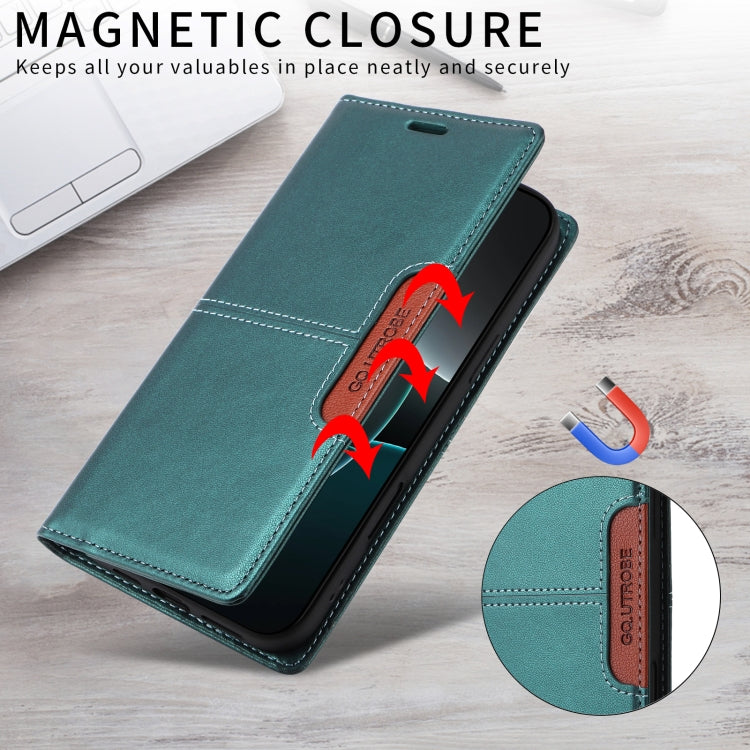 For Redmi Note 10 4G GQUTROBE G01 RFID Anti-theft Leather Phone Case