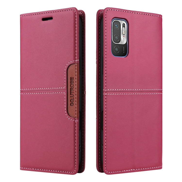 For Redmi Note 10 5G GQUTROBE G01 RFID Anti-theft Leather Phone Case