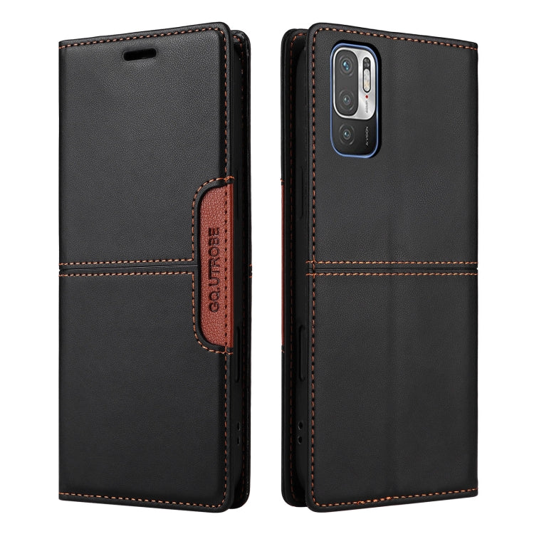 For Redmi Note 10 5G GQUTROBE G01 RFID Anti-theft Leather Phone Case