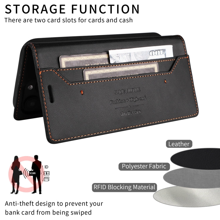 For Redmi Note 10 5G GQUTROBE G01 RFID Anti-theft Leather Phone Case