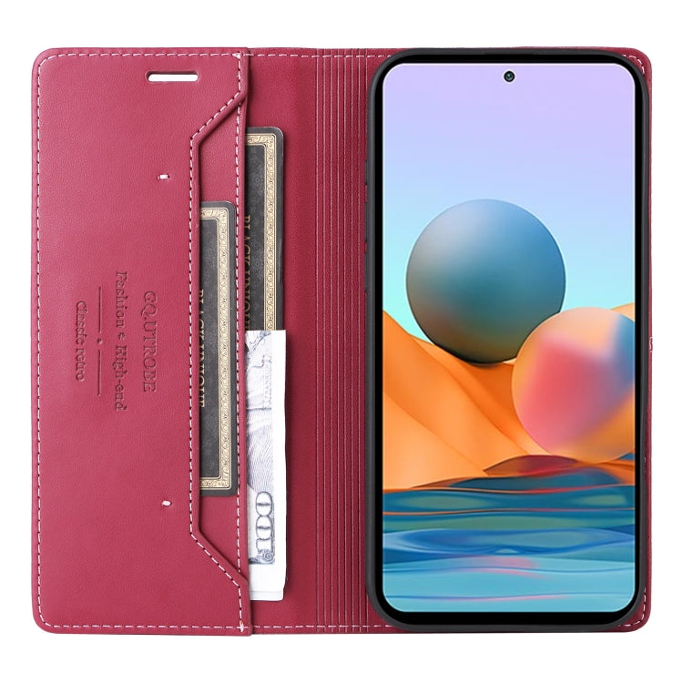 For Redmi Note 10 Pro 4G GQUTROBE G01 RFID Anti-theft Leather Phone Case