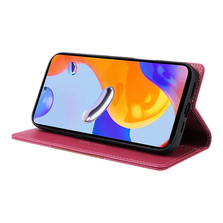 For Redmi Note 11 Pro Global GQUTROBE G01 RFID Anti-theft Leather Phone Case