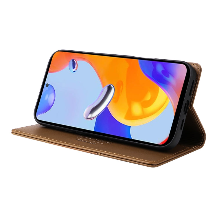 For Redmi Note 11 Pro Global GQUTROBE G01 RFID Anti-theft Leather Phone Case