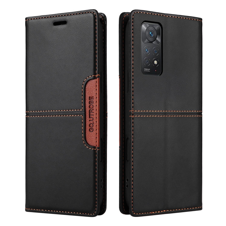 For Redmi Note 11 Pro Global GQUTROBE G01 RFID Anti-theft Leather Phone Case