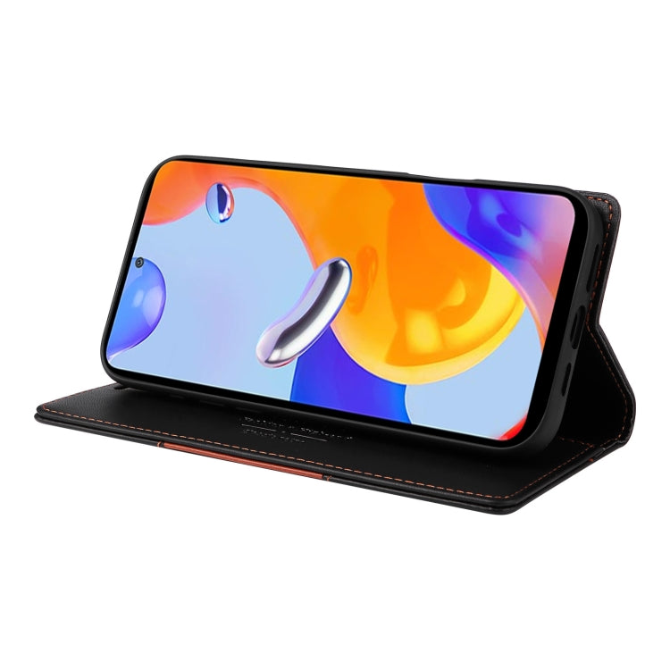 For Redmi Note 11 Pro Global GQUTROBE G01 RFID Anti-theft Leather Phone Case
