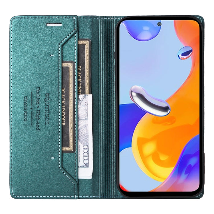 For Redmi Note 11 Pro Global GQUTROBE G01 RFID Anti-theft Leather Phone Case