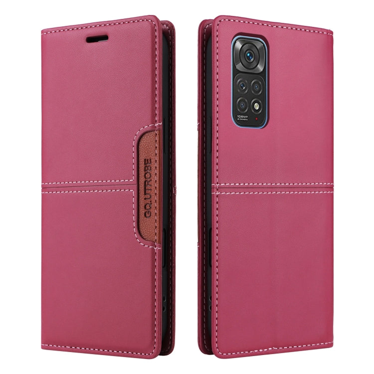 For Redmi Note 11S / 12S GQUTROBE G01 RFID Anti-theft Leather Phone Case