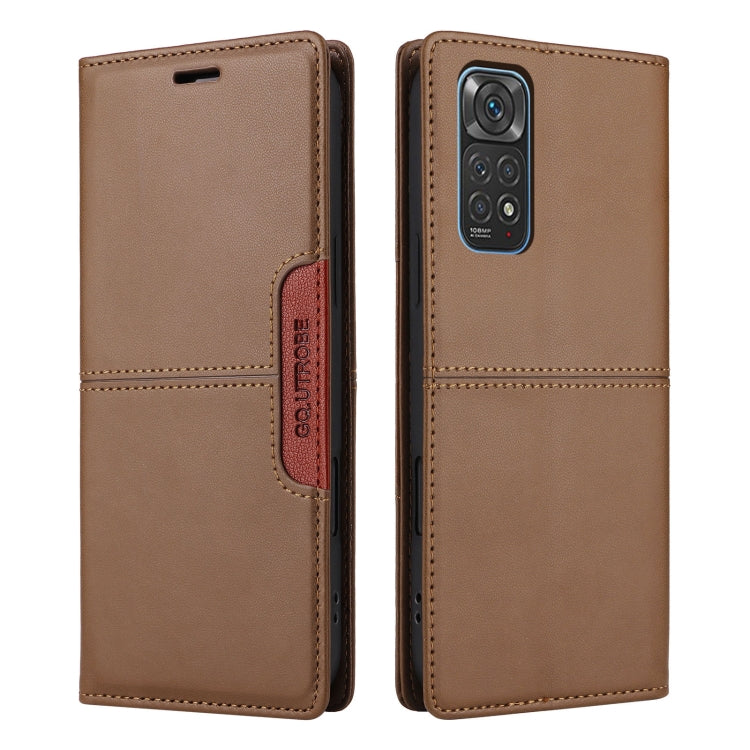For Redmi Note 11S / 12S GQUTROBE G01 RFID Anti-theft Leather Phone Case