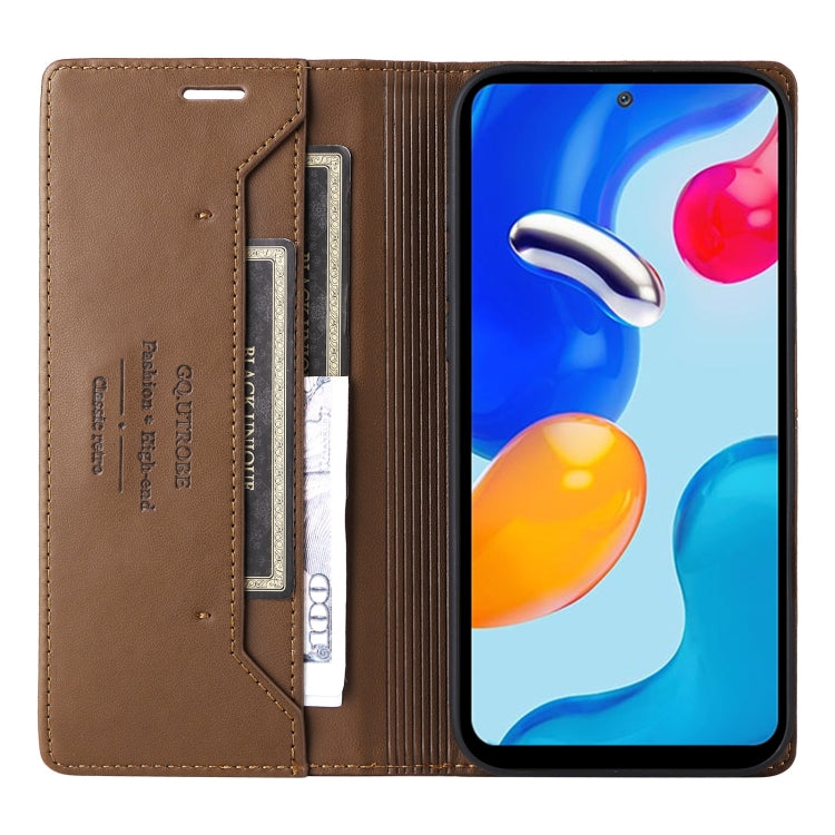 For Redmi Note 11S / 12S GQUTROBE G01 RFID Anti-theft Leather Phone Case